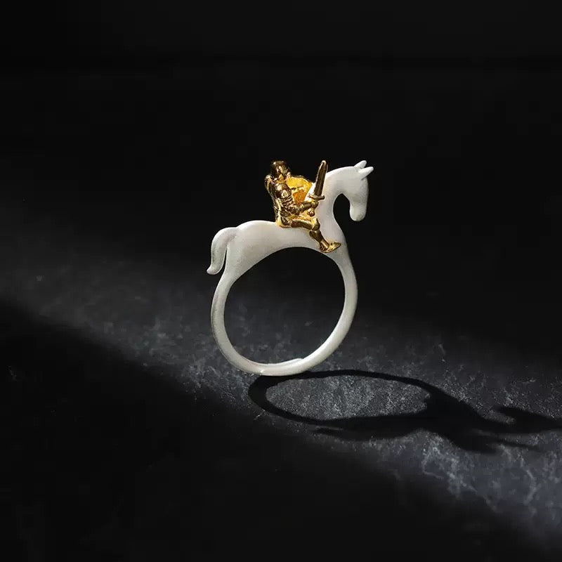 P1(White Horse Knight Ring）—  Premium Line